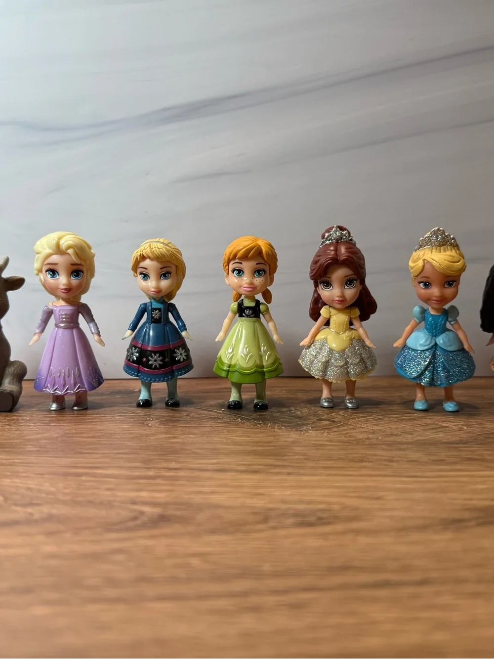 Disney Princess Frozen Mini Toddler Figures 9 Pc Lot Elsa Anna Moana